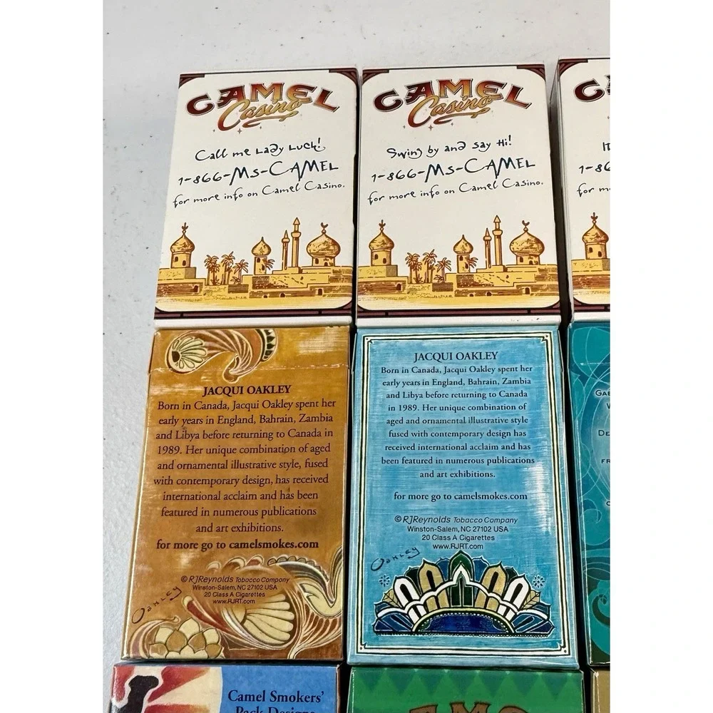 Vintage Camel Cigarette Packs Empty Lot Of 25 Artist Series Art Box EXCELLENT!